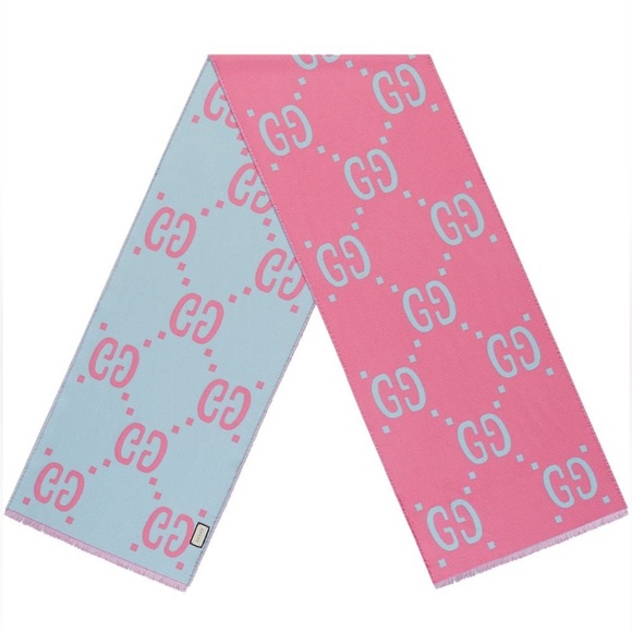 Gucci GG jacquard wool silk scarf - Picture 2 of 6